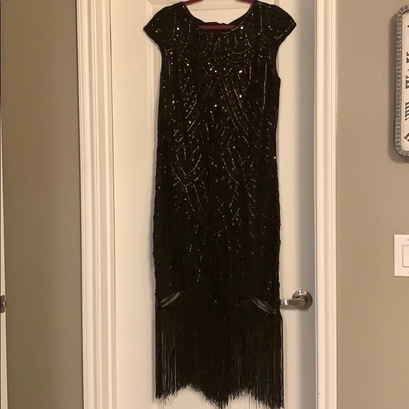 black 20s style dress